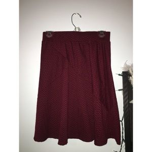 Maroon skirt